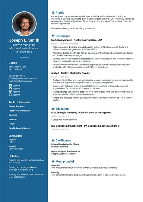 Current Resume Template