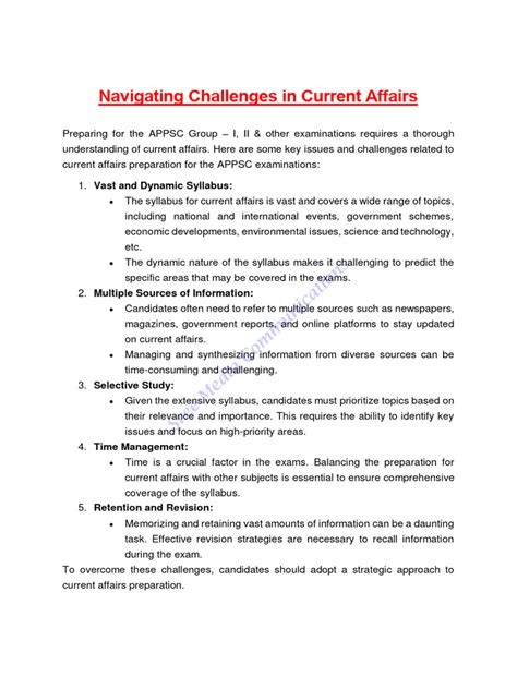 Current Affairs Navigating the Flow