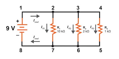 Current Distribution in Parallel Circuit