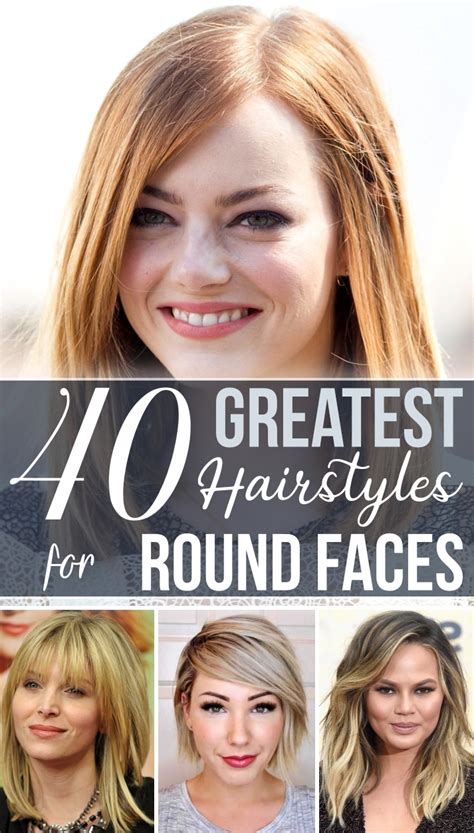 Current Hairstyles For Round Faces