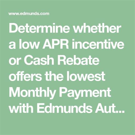 Current Low APR Offers and Incentives