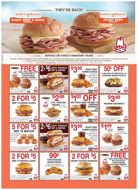 Current Printable Current Arbys Coupons