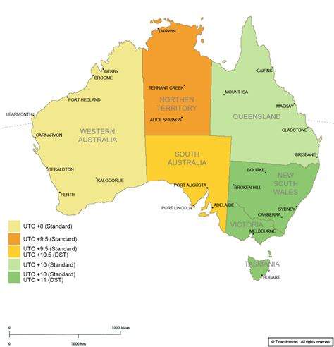 Current Time In Australia Map