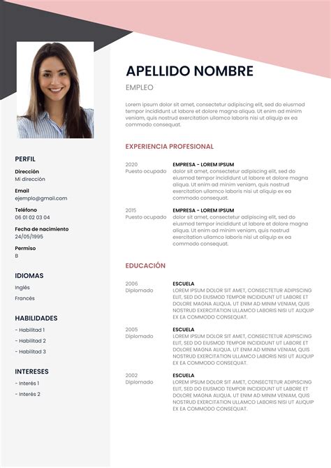 Curriculum Vitae Plantilla Estudiante