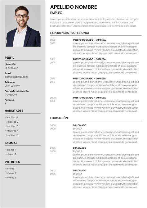 Curriculum Vitae Plantilla Gratis