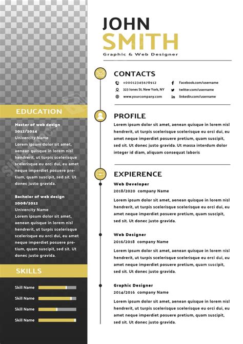Curriculum Vitae Template Docs