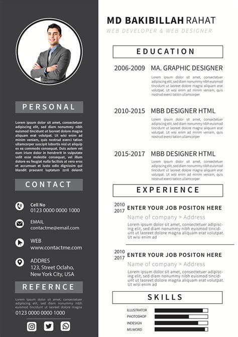 Curriculum Diseño Gráfico Graphic design resume, Resume design