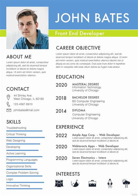 Web Developer Resume Template Kickresume