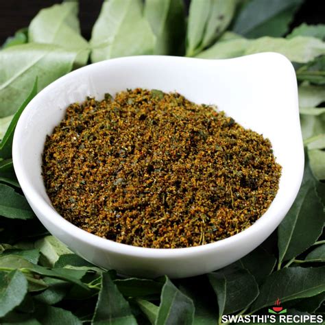 Spice up your Cooking with the Aromatic Curry Leaves Powder from Hebbar Kitchen's Secret Recipe Collection!
