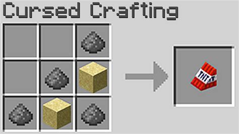 Cursed Minecraft Crafting Images