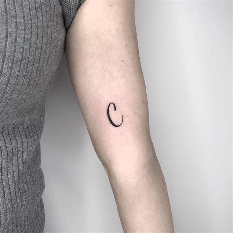 Cursive C Tattoo