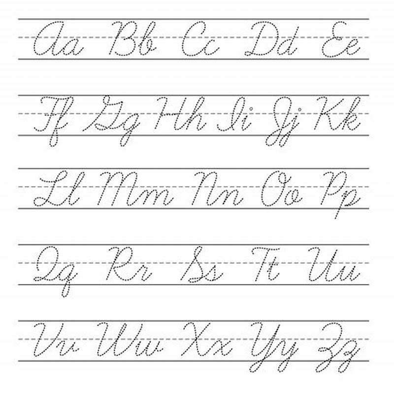 Cursive Lettering Printable