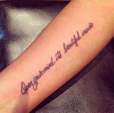 Cursive Writing Tattoo