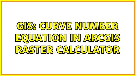Curve Number Calculator