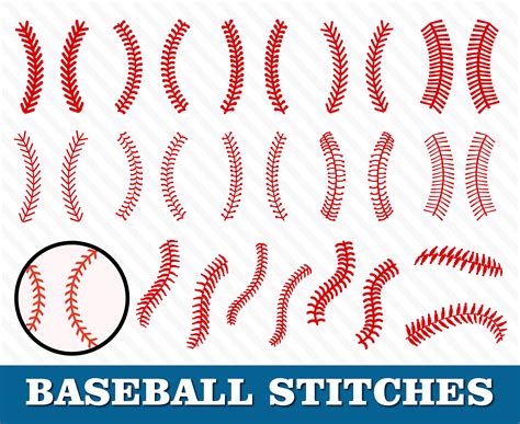 Score a Home Run with the Impressive Curved Baseball Stitches SVG- The Perfect Design Element for Every Baseball Enthusiast!