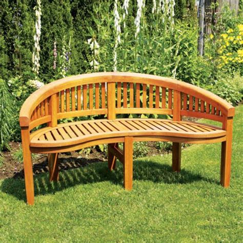 Curved Garden Bench