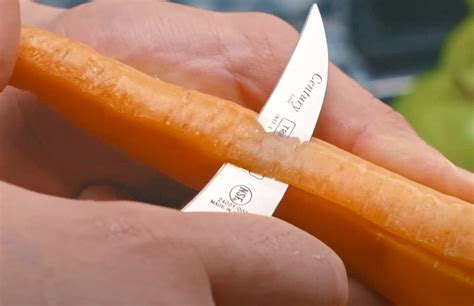 Curved Paring Knife Use