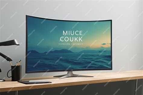 Curved TV Mockup