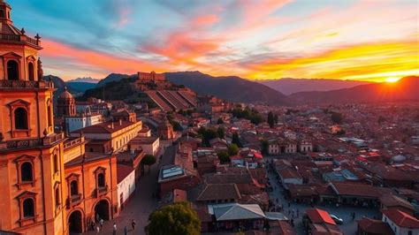 Cusco City at Sunset