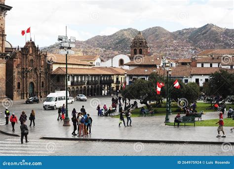Cusco Tourist Crowd