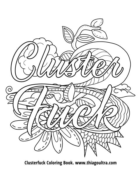 Cuss Word Coloring Pages Printable