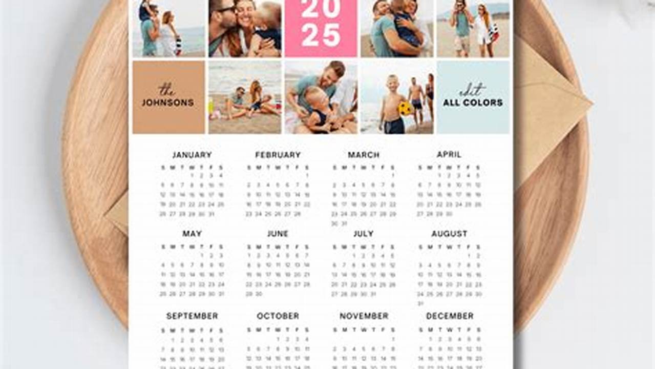 Custom Calendar For 2025