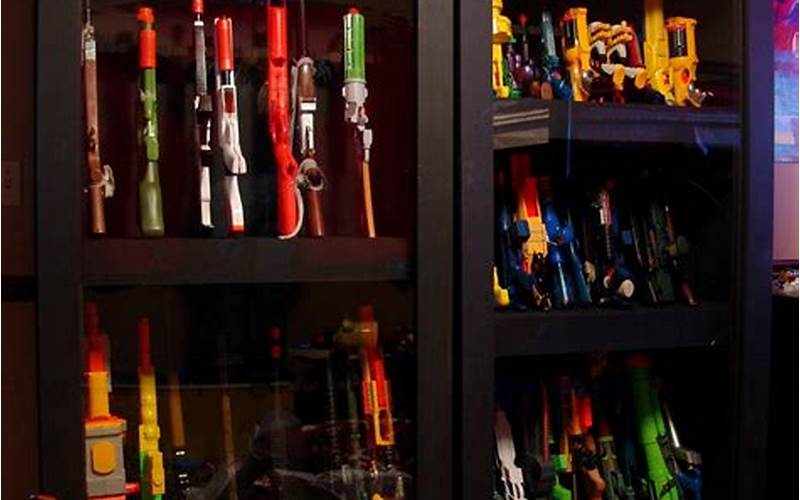 Custom Nerf Gun Cabinet