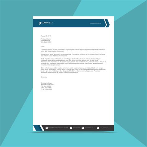 Custom Letterhead Template Editable Business Letter Instant