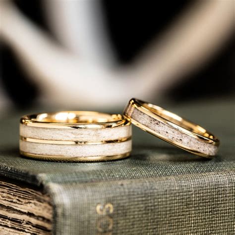 Experience Unforgettable Love with Custom Antler Wedding Rings: An Exquisite Keepsake for your Forever After