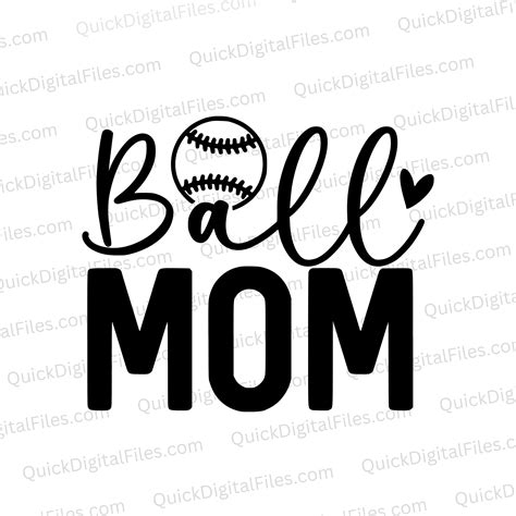 Download Custom Baseball Mom For Silhouette