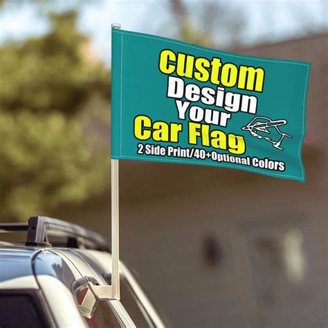 Custom Car Flag Decal