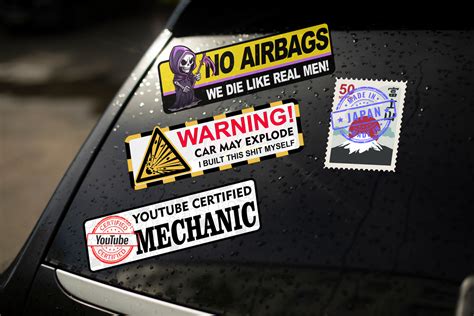 Custom Car Slap Up Stickers