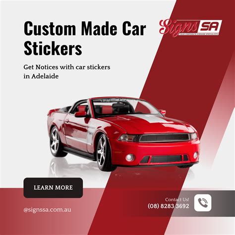 Custom Car Stickers Adelaide