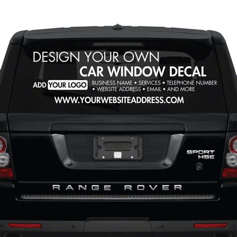 Custom Car Window Sticker
