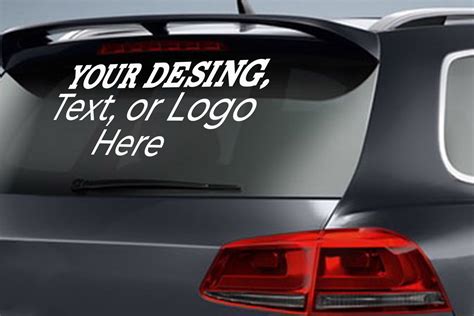 Custom Car Window Sticker Printing