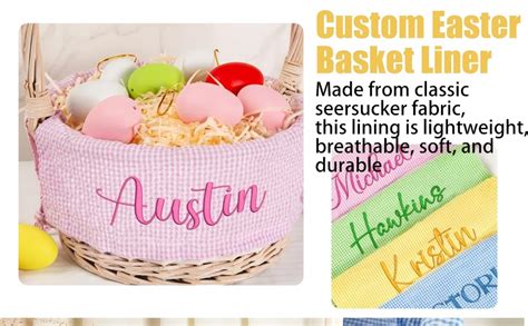 Custom Easter Basket Liner