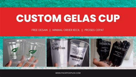 Custom Gelas Plastik Terbaik