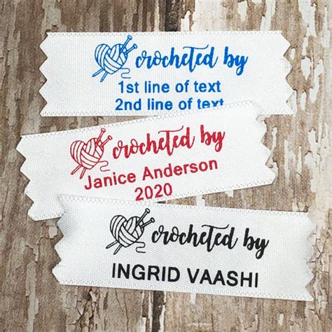Custom Labels For Crochet Items