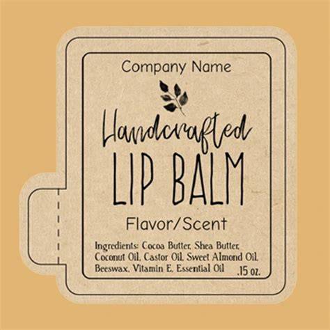 Custom Product Labels for Lip Balm