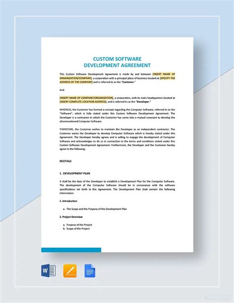 19+ FREE Software Development and License Agreement Templates PDF, Word