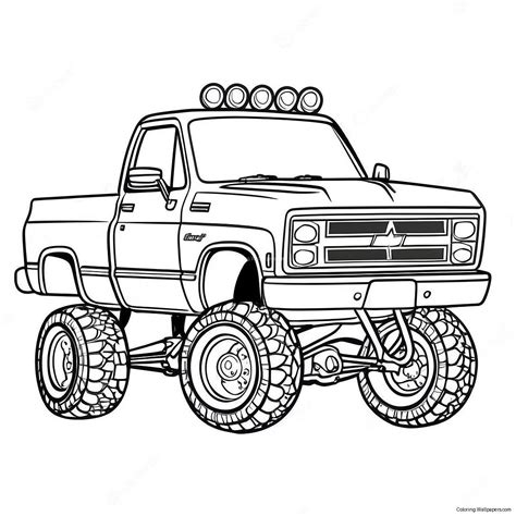 Custom Truck Coloring Pages