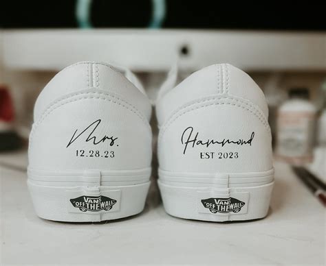 Walk Down the Aisle in Style: Exquisite Custom Vans Wedding Shoes to Make Your Big Day Unforgettable.