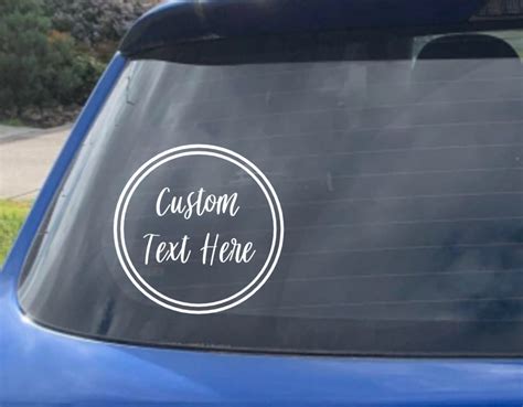 Custom Vinyl Decal Car Stickers