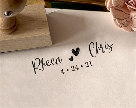 Capture the Romance Forever: Enhance Your Dream Wedding with Customized Rubber Stamps!