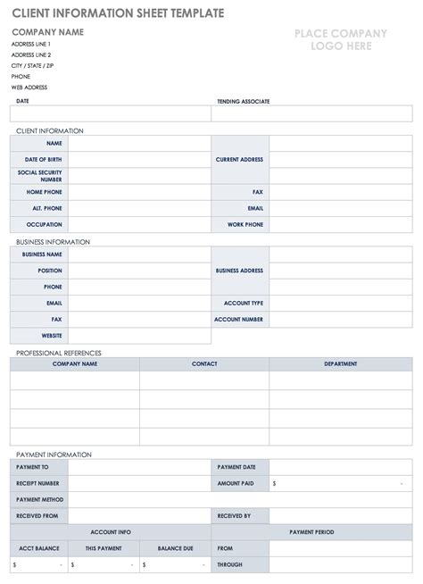 Customer Information Update Form Excel templates, Best templates