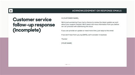 Customer Service Email Templates Response Example & 5 for Support