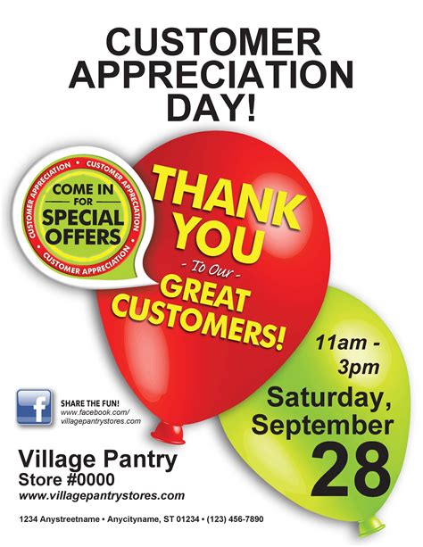 Customer Appreciation Flyer Template