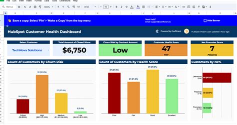 Customer Health Score Excel Template
