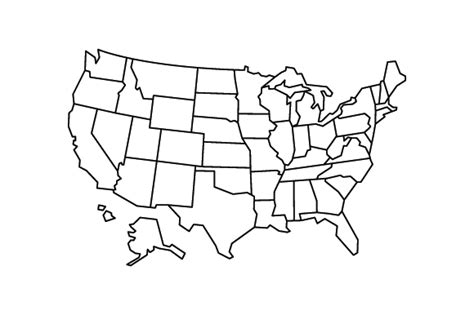 Download Customisable Map of the US SVG File - SVG Design Crafts