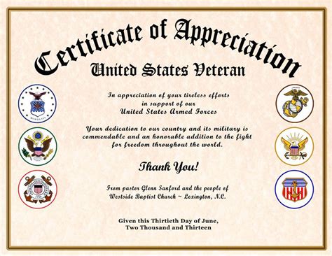 Customizable Veterans Day Certificates Free Printables